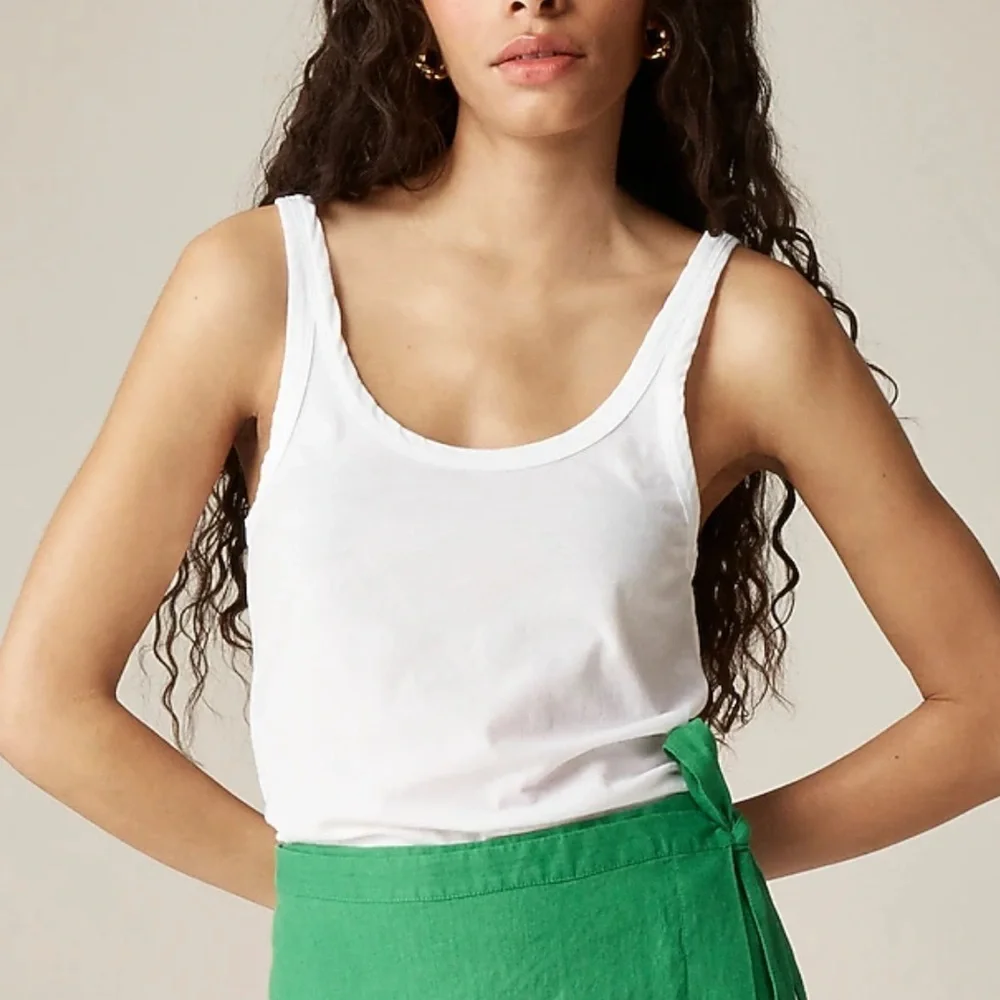 J crew Feather jersey slim-fit tank top